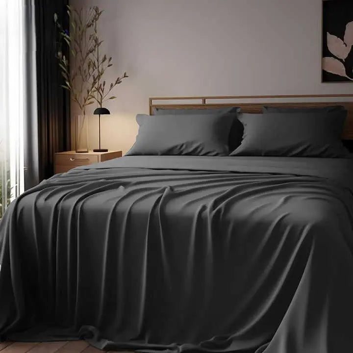 Parures de drap en bambou 300TC, 100 % biologique, taille 140*190 - Élénya